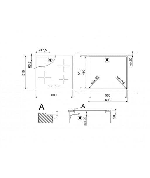 Plita Smeg SE364TDM 2