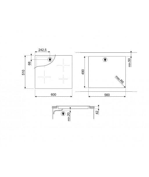 Plita Smeg SE364ETD 2