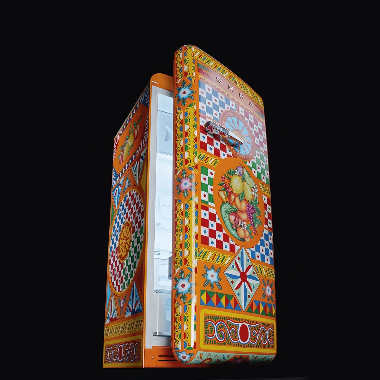 Frigider Smeg & Dolce&Gabbana 50's Style FAB28RDGC5 2