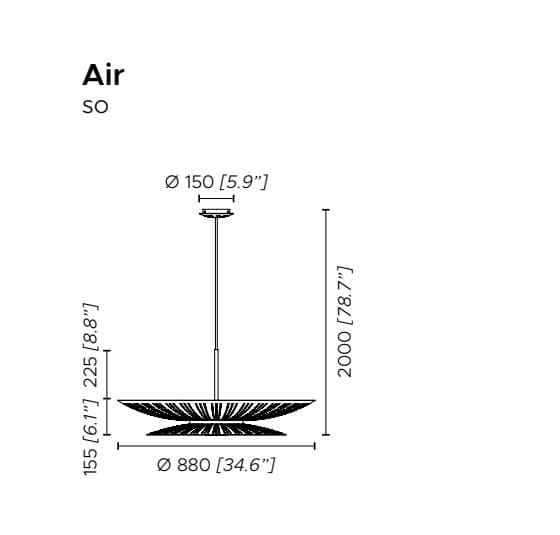 Contardi Candelabru Suspendat Air So 5