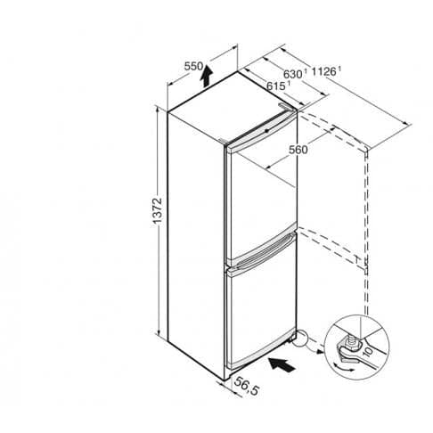 Combina frigorifica Liebherr CUel231-22 2