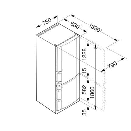 Combina frigorifica Liebherr CTP211-21 5