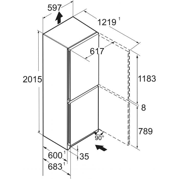 Combina frigorifica Liebherr CBNstc 579i 4