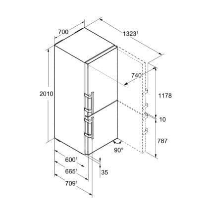 Combina frigorifica Liebherr CBNbe 5778 8