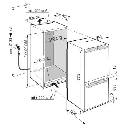 Combina frigorifica incorporabila Liebherr ICNdi 5173 4
