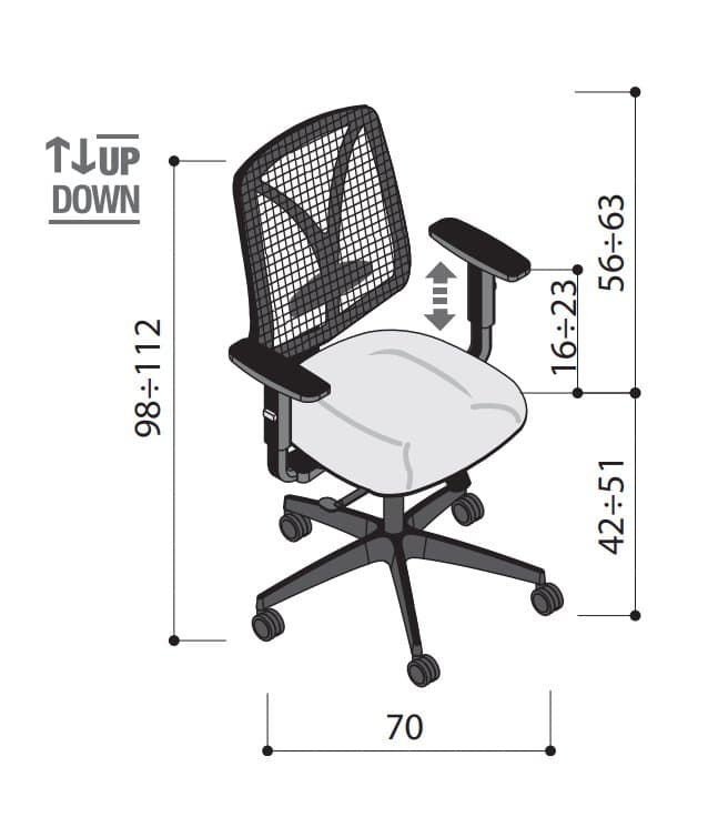 Scaun de birou Prima 23
