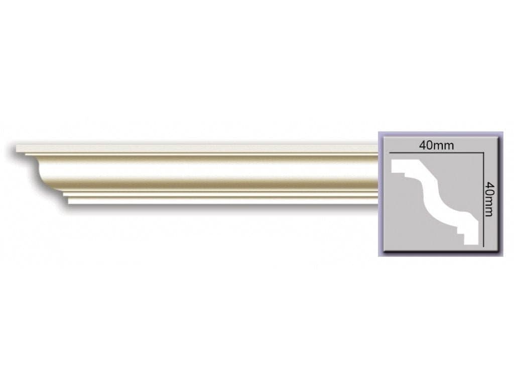 Cornisa decorativa din poliuretan P924 - 4x4x200 cm 3