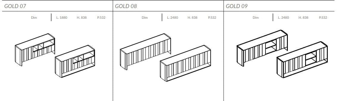 Comoda de living Gold 11