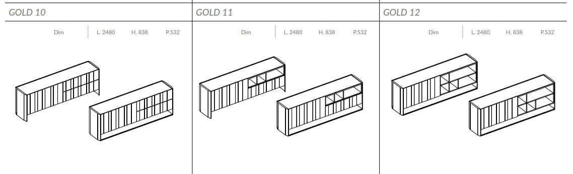 Comoda de living Gold 12
