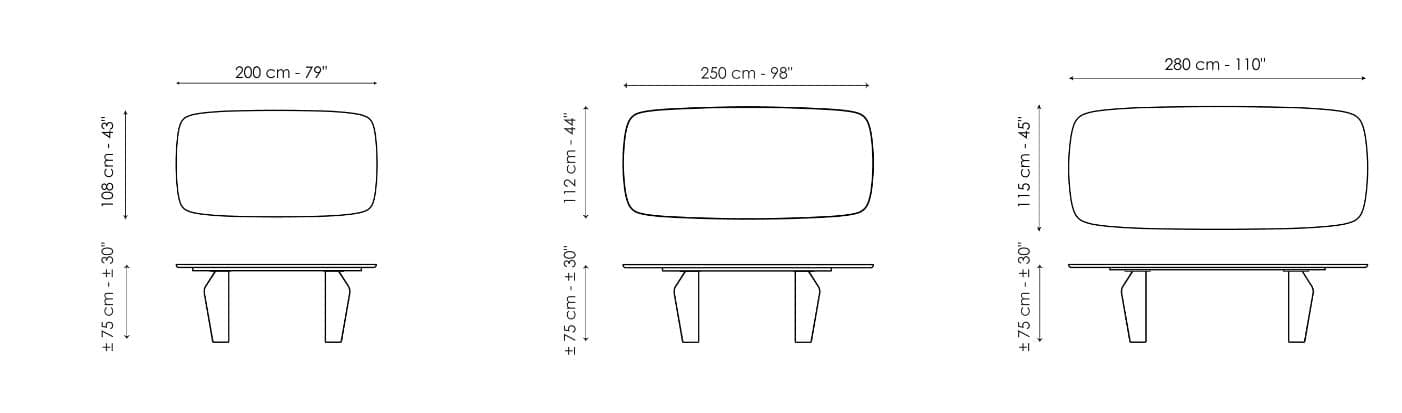 Masa de dining Flame 12