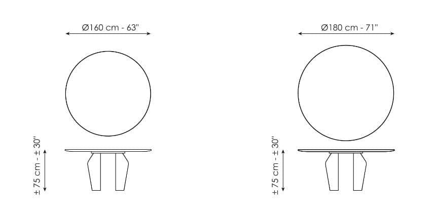 Masa de dining Flame 14