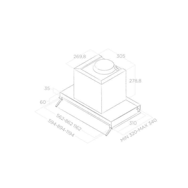 Hota incorporabila Elica PRF0097796A Box In PLUS 3