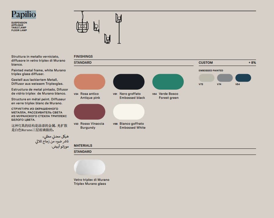 Masiero Pendul Papilio S3 P 4