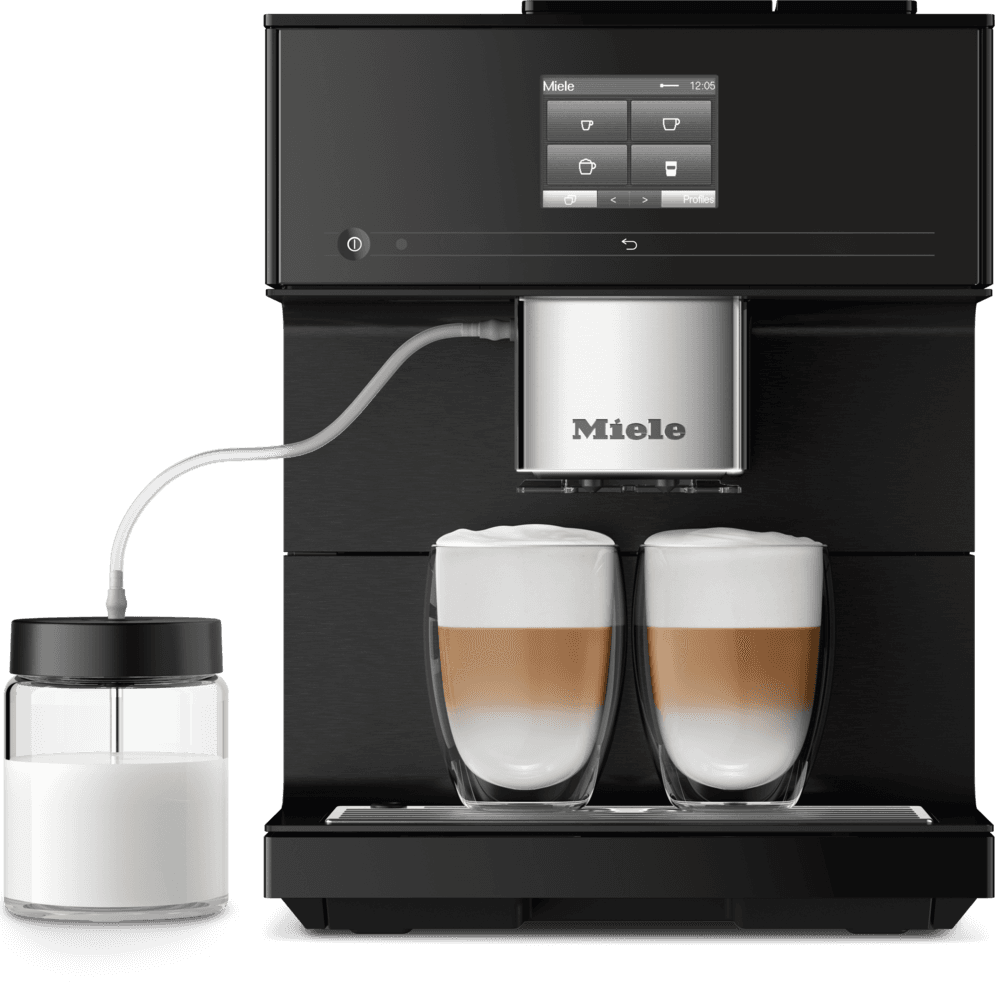 CM 7750 CoffeeSelect, Obsidian black, black steel (CoffeeSelect, Aromatic SysteFresh, AutoDescale, WLAN)