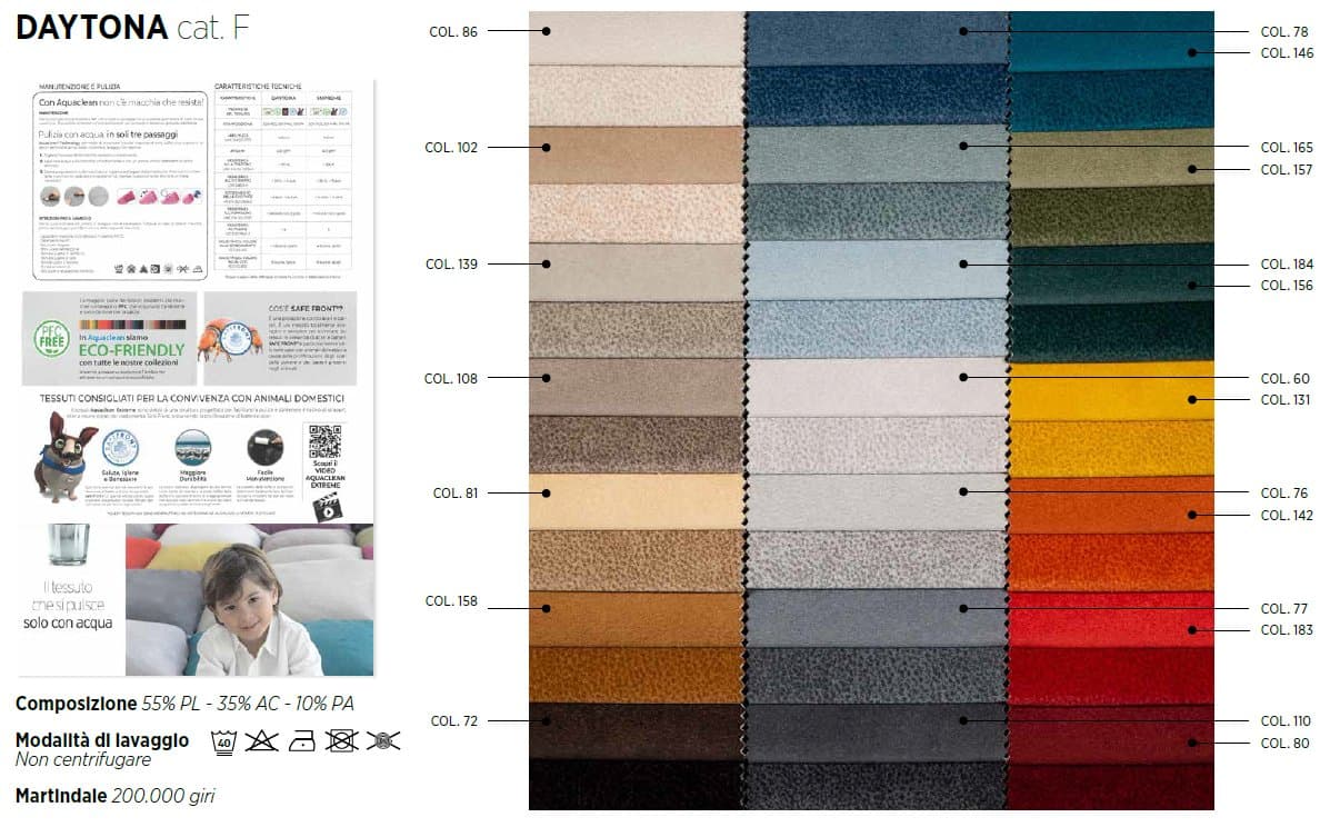 Samoa Canapea Extensibilă cu Pat, Spatiu de Depozitare, Tapiterie Textilă 55