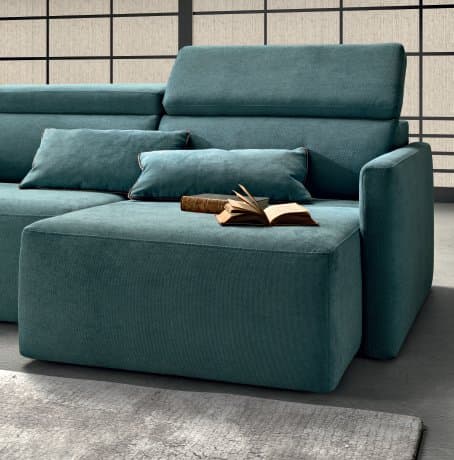 Samoa Canapea Extensibilă cu Pat, Spatiu de Depozitare, Tapiterie Textilă 70