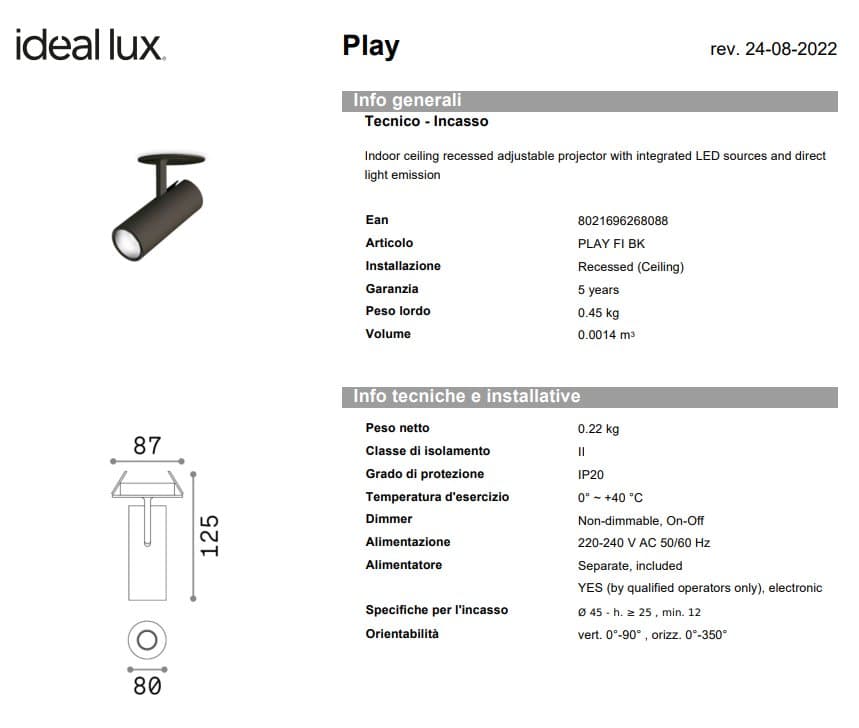 Ideal-Lux Spot Play Fi - Iluminat Interior Modern cu Design Versatil 5