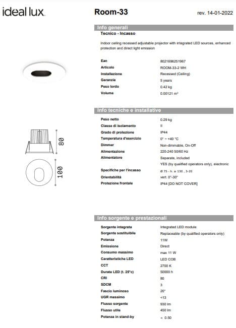 Ideal-Lux Spot Room-33-2 cu 2 Becuri 3