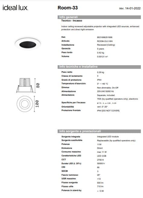 Ideal-Lux Spot de Interior cu 3 Capete, Model Room-33-3 3