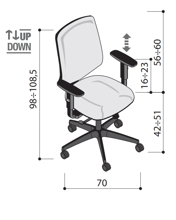 Scaun de birou Prima 3