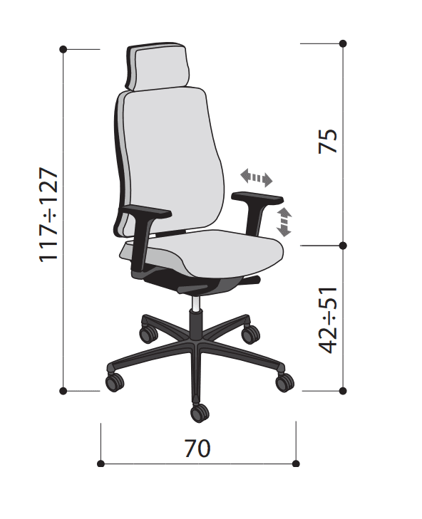 Scaun de birou Oscar 5