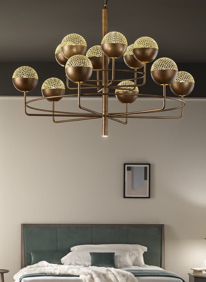 Masiero Candelabru Suspensat Circular cu 6+1/12+1/18+1 Becuri 2