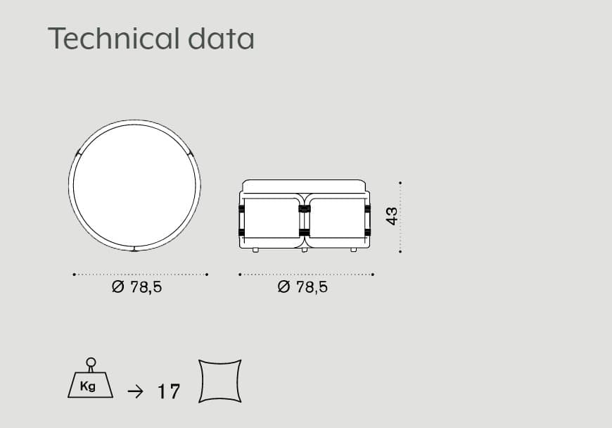 Pouf de exterior Rotin 2