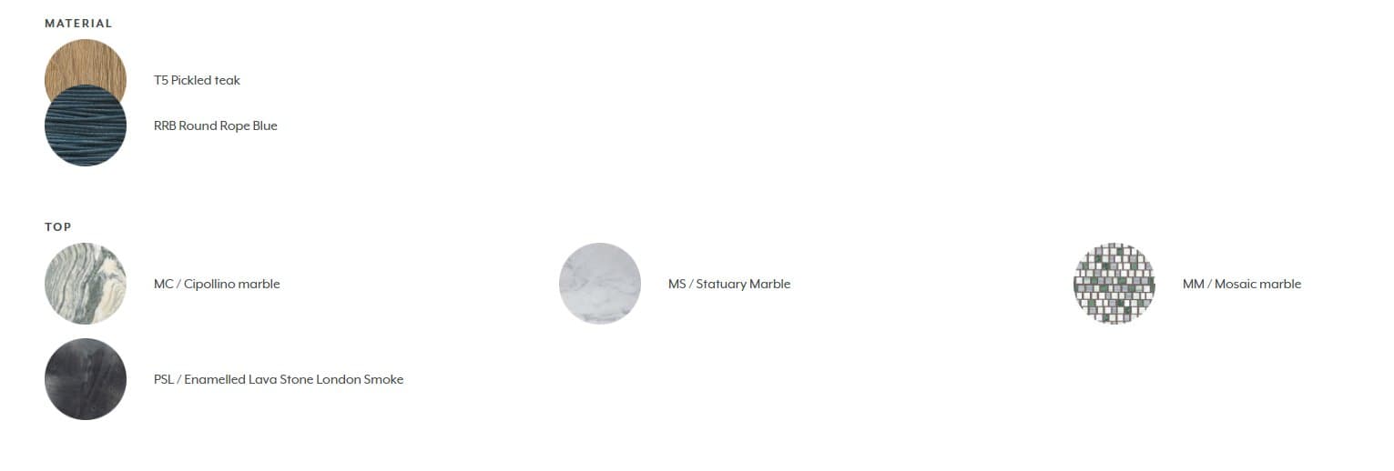 Masuta de cafea de exterior Rotin 5