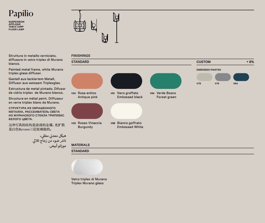 Masiero Pendul Papilio S3 G 4