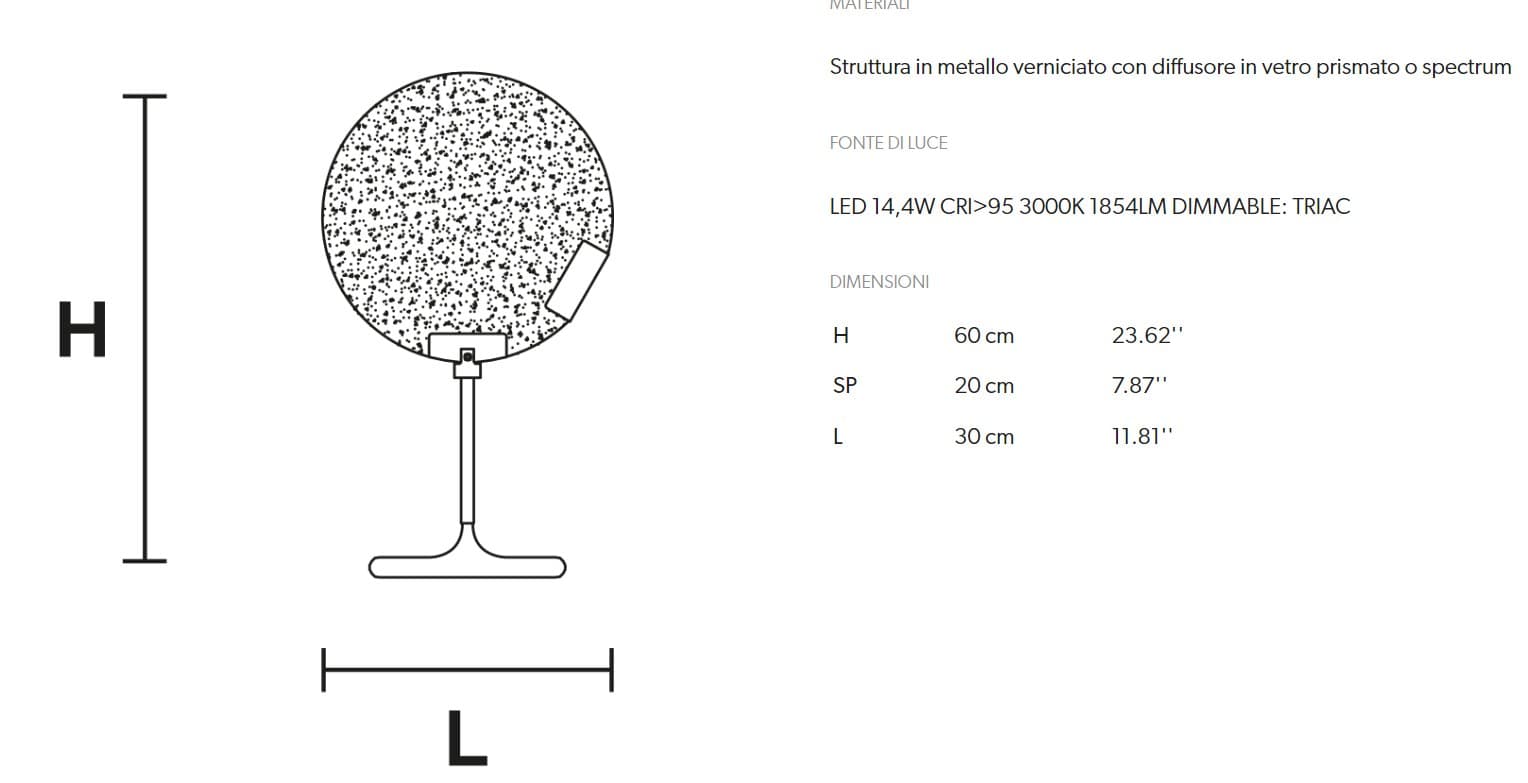 Masiero Veioza Horo TL - Veioza de interior cu design modern 3