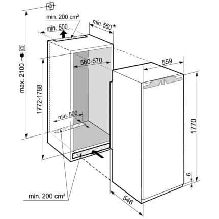 Frigider incorporabil Liebherr IRBdi 5171 4