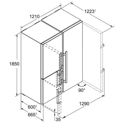 Combina frigorifica Liebherr SBSes 8496 7