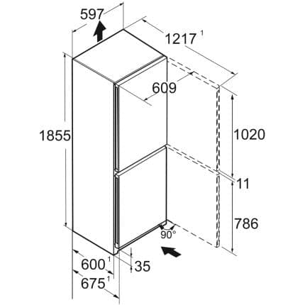 Combina frigorifica Liebherr CNf 24503 9