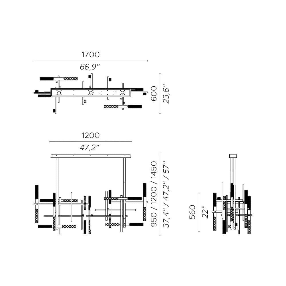 Contardi Candelabru Mikado So Double 2