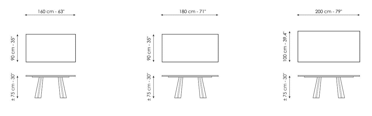 Masa de dining Torii 12