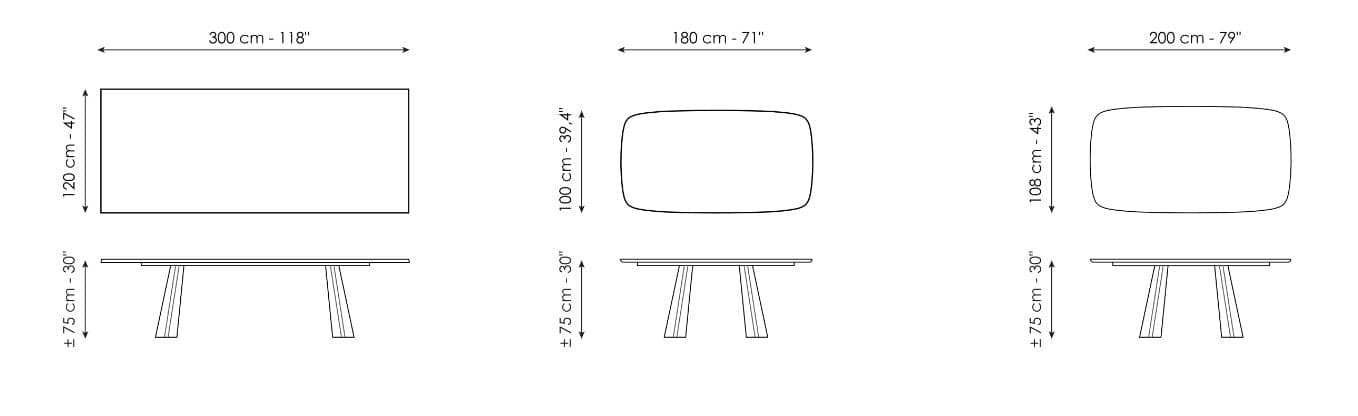 Masa de dining Torii 14