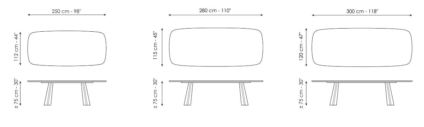 Masa de dining Torii 15