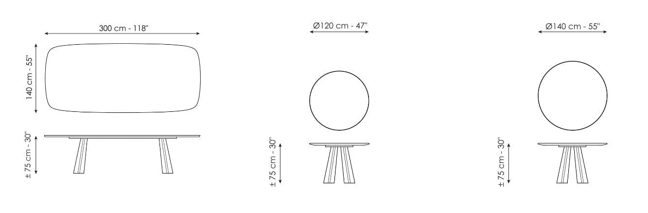Masa de dining Torii 16