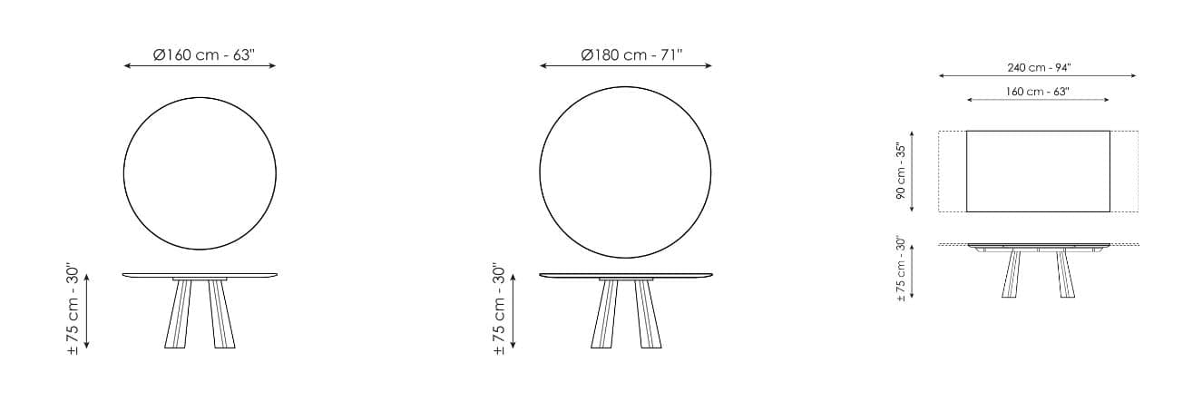 Masa de dining Torii 17