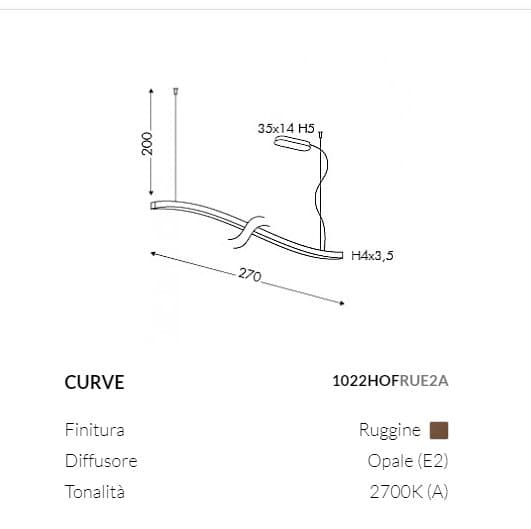 Teamitalia Candelabru Suspens cu Design Curbat 4