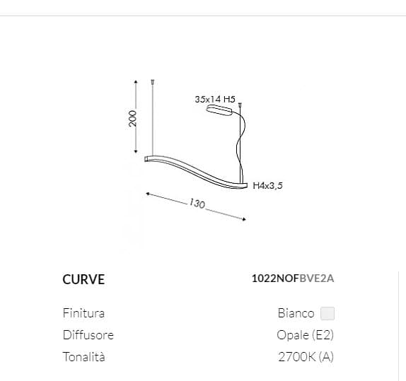 Teamitalia Candelabru Suspens cu Design Curbat 5