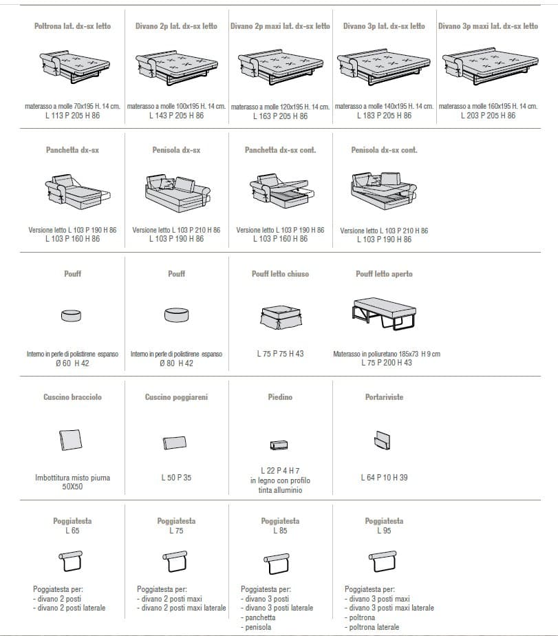 Samoa Canapea Extensibilă Vanity 34