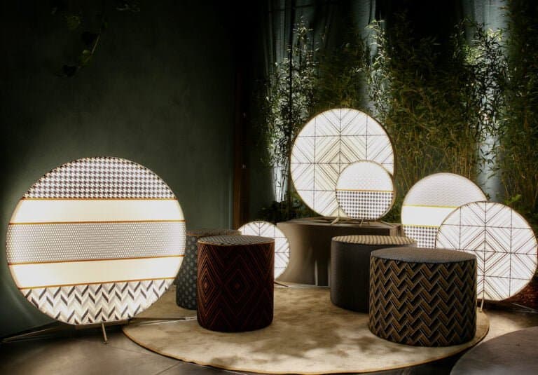 Contardi Lampadă de Plafon cu Abajur Textil 6