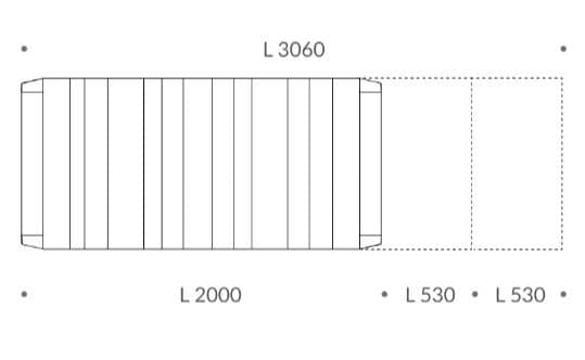 Masa de dining Gold 8