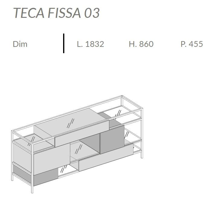 Comoda de living Teca 7