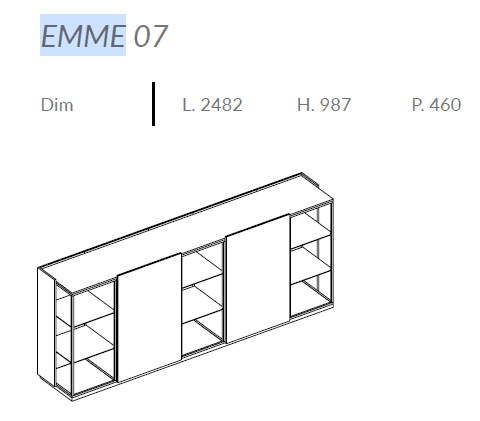 Comoda de living Emme 11