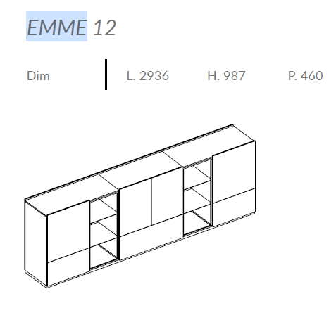 Comoda de living Emme 16