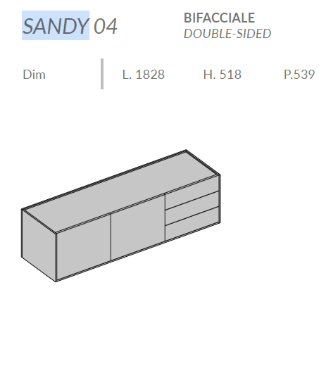Comoda de living Sandy 7
