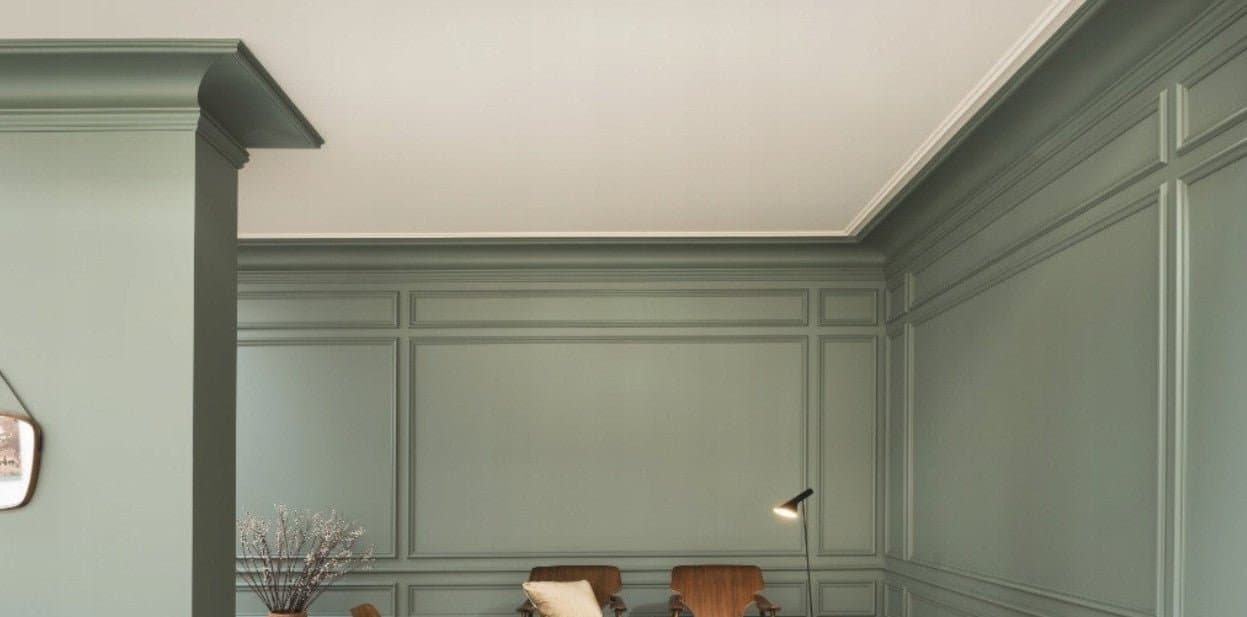 Cornisa decorativa din polimer rigid C16 - 8.7x8.7x200 cm 4