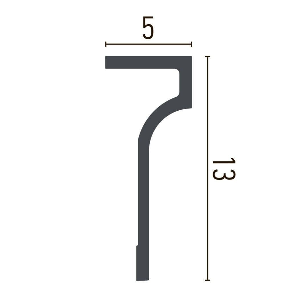 Cornisa decorativa din poliuretan P891 - 13x5x200 cm 2